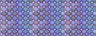 Üst manzara, yumuşak stil. Mavi ve mor renkte manzaralı çiçek deseni. Çiçek kompozisyonu, el boyası, hassas şablon. Sevgililer günü ve tebrik kartı konsepti için şık bir davet.