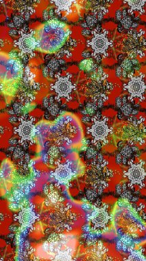 Raster illüstrasyonu. Kahverengi ve gri renkte zarif çiçekli suluboya. Renkli Bahar Teması eskiz kalıbı. Düz Çiçek Elementleri Tasarımı.