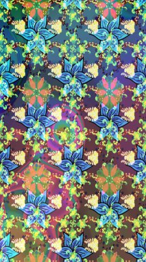 Süslü, dikişsiz, soyut çiçeklerle süslenmiş. Çiçek deseni duvar kağıdı, desen dolguları ve web sayfası arka planı için kullanılabilir. Şekillendirilmiş çiçeklerle kusursuz desen.