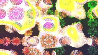 Raster deseni. Küçük çiçekte güzel bir çiçek deseni var. Çiçekli çiçek deseni, suluboya..