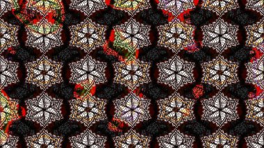 Düz Çiçek Elementleri Tasarımı. Raster illüstrasyonu. Karalama çiçeği. Renkli Bahar Temalı Kusursuz Arkaplan. Zentangle soyut çiçekleri. Şirin kumaş deseni.