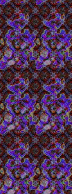 Vadinin çiçekleri kahverengi ve mor renklerde. Çiçeksel çizim kalıbının çizimi.