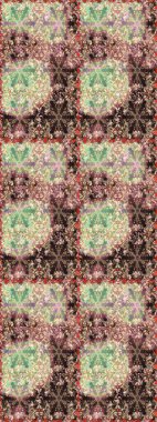 Güzel kumaş deseni. Raster illüstrasyonu. Bahar çiçekli güzel bir çiçek deseni..