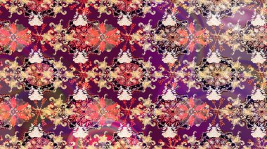 Raster - stok. Mor ve bej çiçekli kusursuz desen, suluboya çiçek deseni, şirin çiçek, duvar kağıdı, kart veya kumaş için fayanslı.