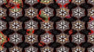 Düz Çiçek Elementleri Tasarımı. Raster illüstrasyonu. Karalama çiçeği. Renkli Bahar Temalı Kusursuz Arkaplan. Zentangle soyut çiçekleri. Şirin kumaş deseni.