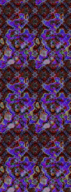 Vadinin çiçekleri kahverengi ve mor renklerde. Çiçeksel çizim kalıbının çizimi.