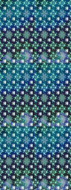 Yumuşak, bahar çiçekli arka plan. Çiçekli karalama şeklinde Raster çiçek deseni. Mavi ve nötr renkte çiçekler.