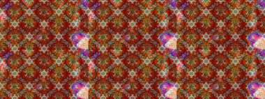 Renkli Bahar Teması eskiz kalıbı. Şirin çiçek elementleri. Düz Çiçek Elementleri Tasarımı. Taslak desenli, modaya uygun kumaş deseni. Raster illüstrasyonu.