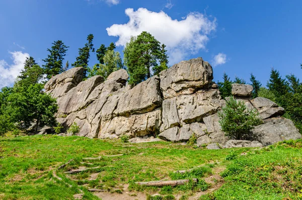 Teufelsköpfe Felsformation Certovy Skaly Originalübersetzung Sein Berühmter Spaziergang Beinhaltet Eine — Stockfoto