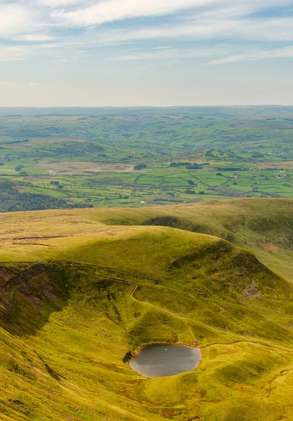 Ein Schöner Blick Auf Die Brecon Beacons Bergkette Wales Ein — Stockfoto