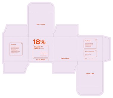 Yazdırmak için düzenlenebilir vektör kutusu çevrimiçi. Güzellik kozmetikleri için ambalaj tasarımı.