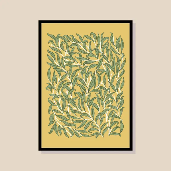 Poster tasarımı, afişler, marka kimliği, ambalaj iç tasarımı için minimal botanik çizimi