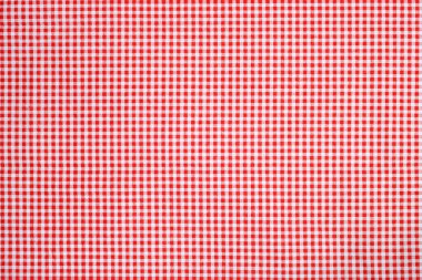 kırmızı beyaz ekose masa örtüsü arkaplanı