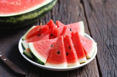 Kırmızı karpuz meyve arkaplan resmi sağlıklı besinler açısından zengindir