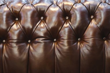 Vintage sofa button backrest of blue in texture. Wallpaper. for pattern and background.	