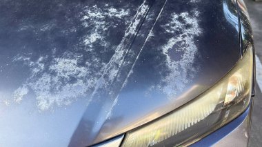 Araba boyası bozulması uzun zamandır güneşe park etmekten kaynaklanıyor..