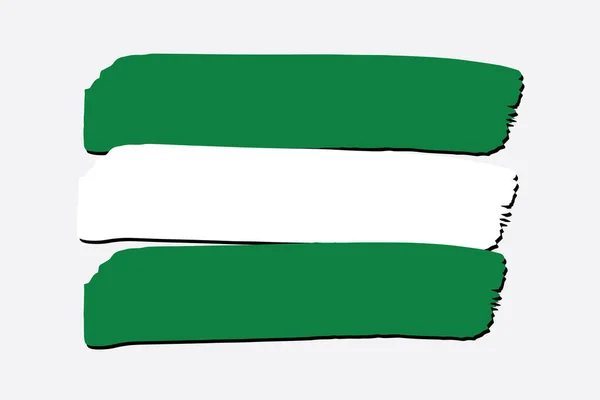 Rotterdam City Flag Színes Kézzel Húzott Vonalak Vector Format — Stock Vector