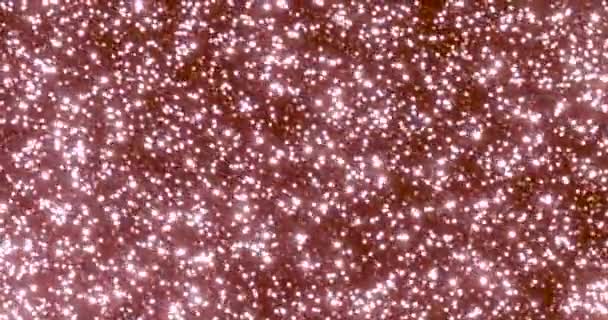 Μετακίνηση Μαλακών Όμορφων Ροζ Σωματιδίων Bokeh Αποτέλεσμα Φόντο Μετακίνηση Glitter — Αρχείο Βίντεο