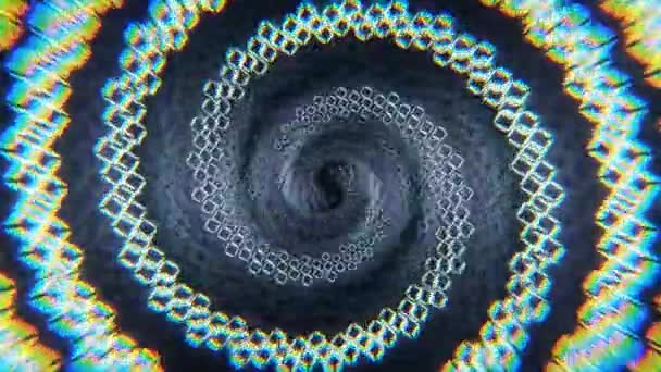 Digital Spiral Looped Animation — Stock Video