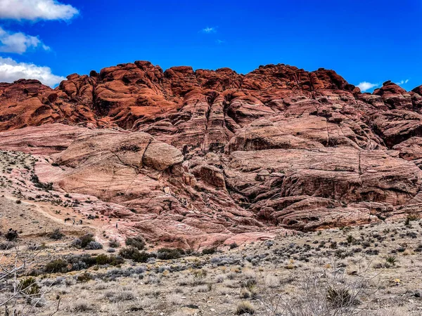 Felsiger Roter Wüstenberg Nevada — Stockfoto
