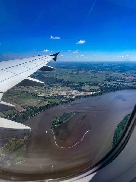Aérea Sobre Garfield Wisconsin Verão — Fotografia de Stock