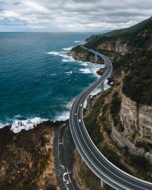Sea Cliff Köprüsü, Wollongong, Illawarra, Yeni Güney Galler.