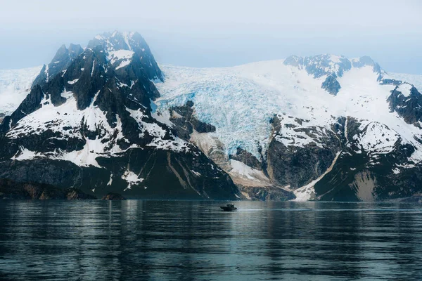 Hermosa Vista Del Glaciar Holgate Parque Nacional Kenai Fjords Alaska —  Fotos de Stock