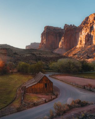 capitol resif Milli Parkı, utah fruita vaha ahırda Gifford.