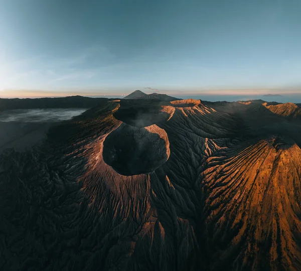 Вид Высоты Птичьего Полета Кратер Маунт Бромо Действующий Вулкан Национальном — стоковое фото