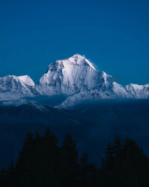 Όρος Ντουλάγκιρι Νεπάλ Τον Είδαν Από Πουν Χιλ Τρεκ Όμορφη — Φωτογραφία Αρχείου