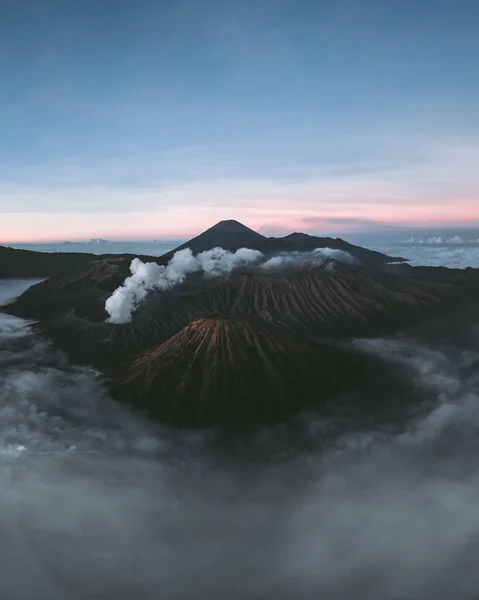Όμορφη Ανατολή Στο Όρος Bromo Ενεργό Ηφαίστειο Στο Bromo Tengger — Φωτογραφία Αρχείου