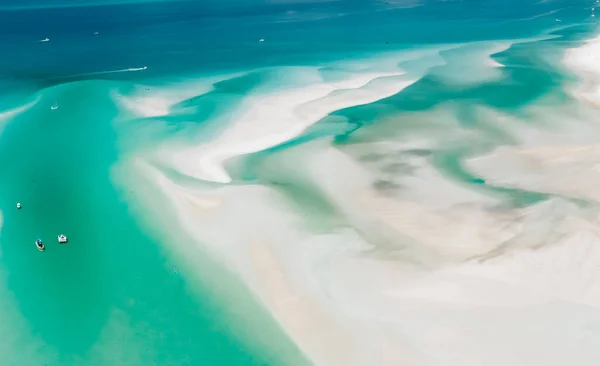 Aerial Drone View Whitehaven Beach Whitsundays Queensland Australia Photo Taken — Stock Photo, Image