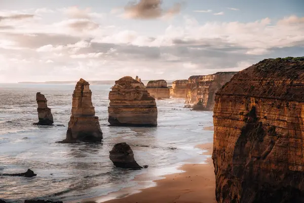 南澳大利亚大海洋路上12个使徒的岩石美景 — 图库照片