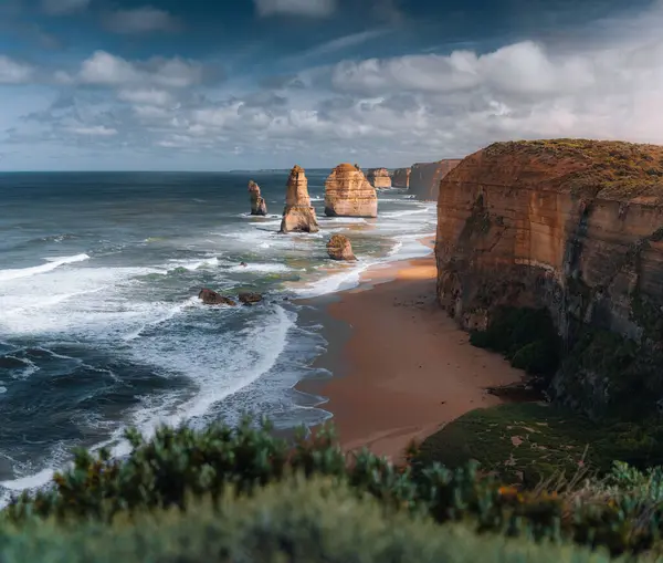 南澳大利亚大海洋路上12个使徒的岩石美景 — 图库照片