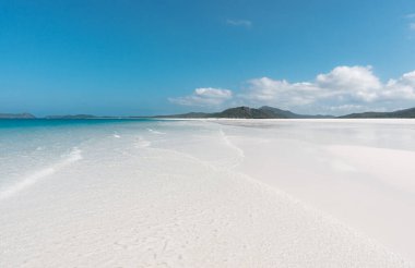 Whitehaven plaj lagün, milli park queensland Avustralya tropik Mercan Denizi dünya mirası