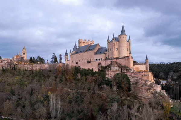 Hrad Alcazar Segovii Španělsko Jedná Středověký Hrad Městě Segovia Kastilii — Stock fotografie