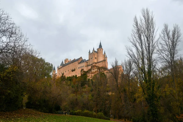 Spanya Segovia Daki Alcazar Kalesi Kastilya Leon Spanya Nın Segovia — Stok fotoğraf