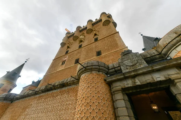 Castello Alcazar Segovia Spagna Tratta Castello Medievale Situato Nella Città — Foto Stock