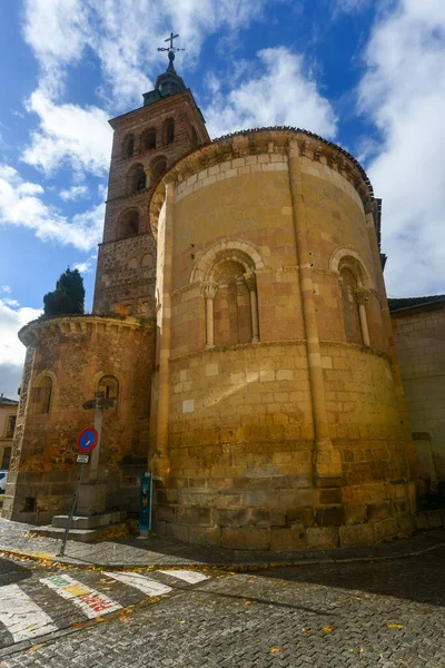 Segovia Hiszpania Listopada 2021 Kościół Andresa Plazuela Merced Segovii Hiszpania — Zdjęcie stockowe