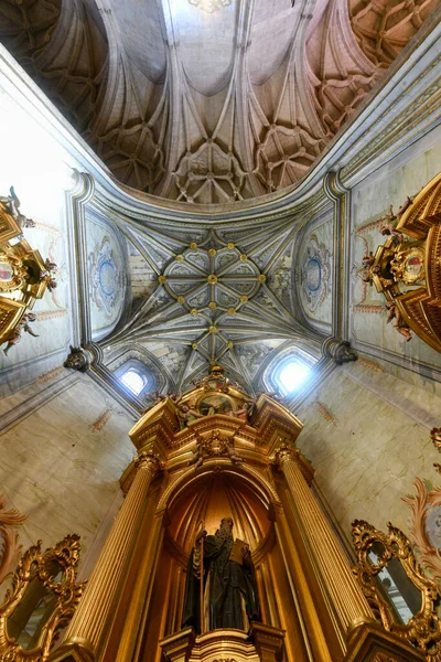 Segovia Spanien Nov 2021 Forntida Arkitekturtak Katedralen Segovia Interiör Spanien — Stockfoto