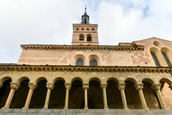 Widok Kościół Marcina Iglesia San Martin Segovia Hiszpania — Zdjęcie stockowe