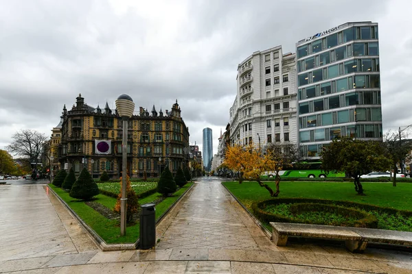 Μπιλμπάο Ισπανία Νοέμβριος 2021 Πλατεία Plaza Federico Moyua Πλατεία Ελλειπτικών — Φωτογραφία Αρχείου