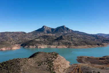 Zahara Görünümü - El Gastor Rezervuar, Cadiz, Endülüs, İspanya
