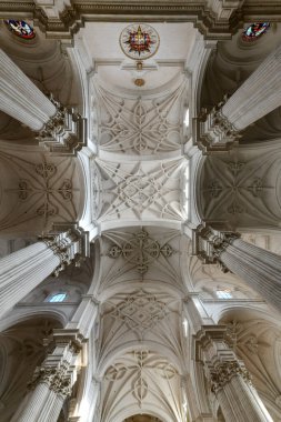 Granada, İspanya - 30 Kasım 2021: Granada, İspanya 'daki Granada Katedrali.