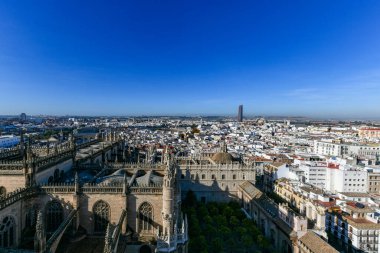 Sevilla 'nın Aziz Mary Katedrali. İspanya' nın Sevilla Katedrali olarak da bilinir..