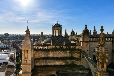 Sevilla 'nın Aziz Mary Katedrali. İspanya' nın Sevilla Katedrali olarak da bilinir..