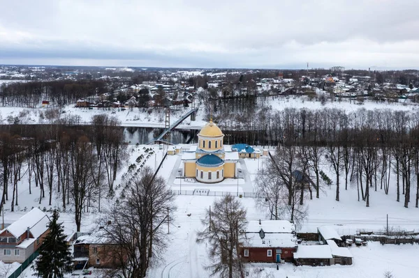 Rusya Nın Rzhev Kentindeki Kutsal Bakire Meryem Varsayımının Katedrali Nin — Stok fotoğraf