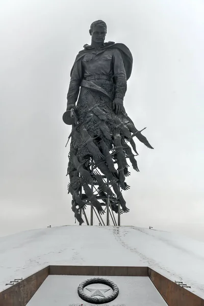 Rzhev Russie Dec 2021 Mémorial Rzhev Soldat Soviétique Dédié Aux — Photo
