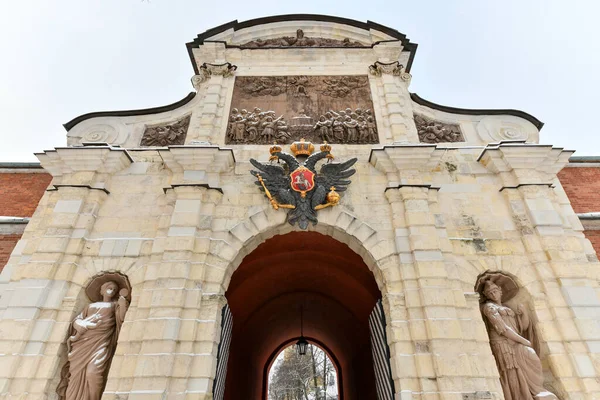 Aziz Petersburg Rusya Daki Peter Paul Kalesinin Antik Peter Kapısı — Stok fotoğraf
