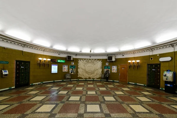Sankt Petersburg Ryssland Dec 2021 Vacker Interiör Avtovos Tunnelbanestation Sankt — Stockfoto